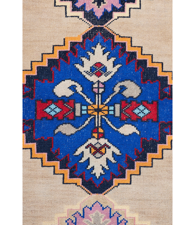 Vloerkleed hand knotted woolen runner oriental (90x265) kklup