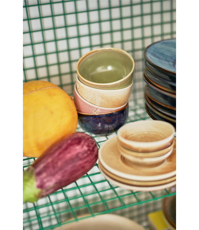 HKLIVING Kom chef ceramics bowl rustic moss green