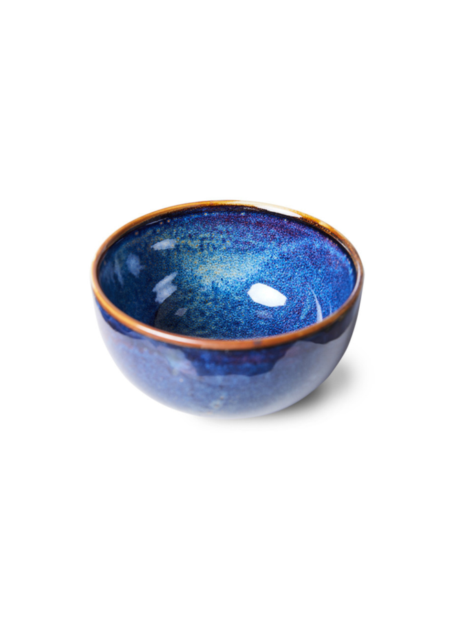 Kom chef ceramics bowl rustic blue