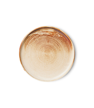 HKLIVING Ontbijtbord chef ceramics side plate rustic cream brown
