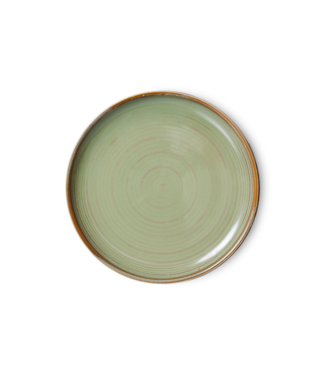 HKLIVING Ontbijtbord chef ceramics side plate rustic moss green