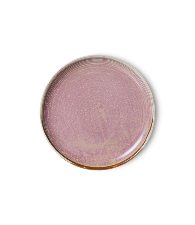 HKliving Bord chef ceramics side plate rustic pink