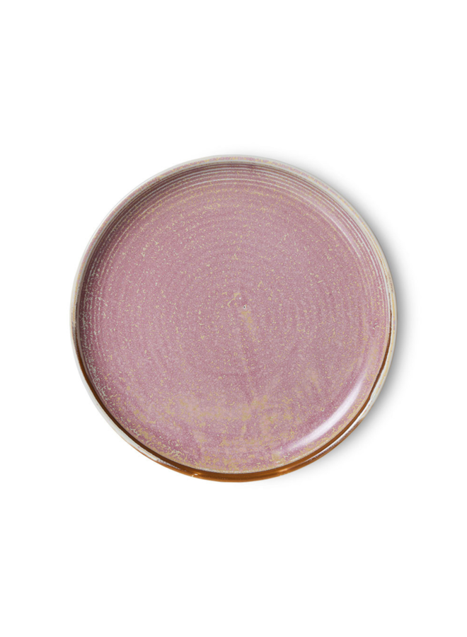 Bord chef ceramics side plate rustic pink