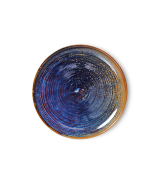 HKLIVING Ontbijtbord chef ceramics side plate rustic blue