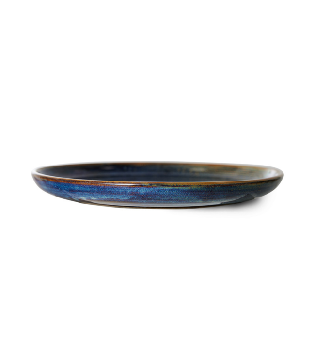 HKLIVING Ontbijtbord chef ceramics side plate rustic blue