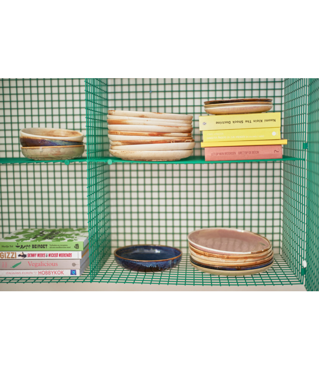 HKLIVING Bord chef ceramics dinner plate moss green