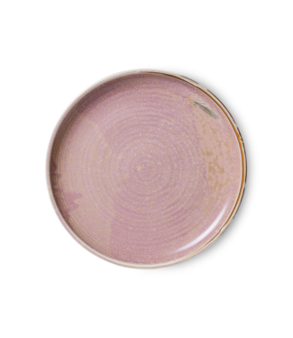 HKliving Bord chef ceramics dinner plate pink