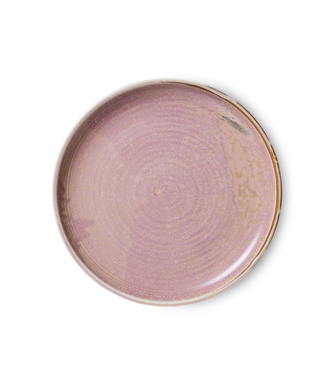 HKliving Bord chef ceramics dinner plate pink