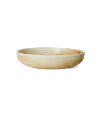 HKLIVING Diep bord M chef ceramics deep plate rustic cream brown
