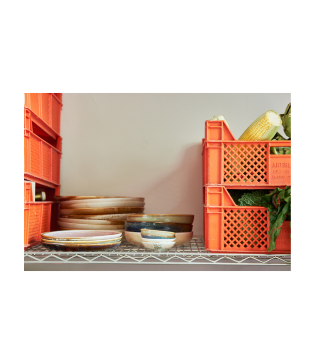 HKLIVING Bord chef ceramics deep plate L rustic pink