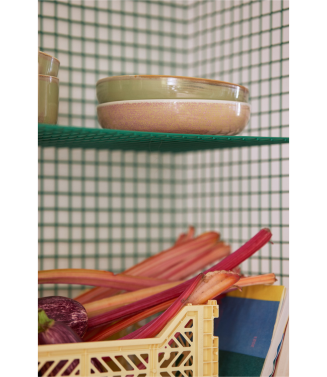 HKLIVING Bord chef ceramics deep plate L rustic pink