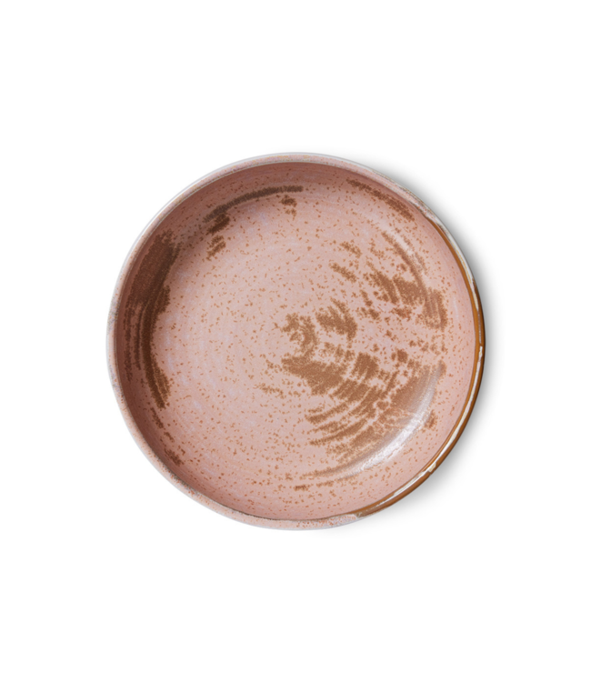 HKLIVING Diep bord L chef ceramics deep plate L rustic pink