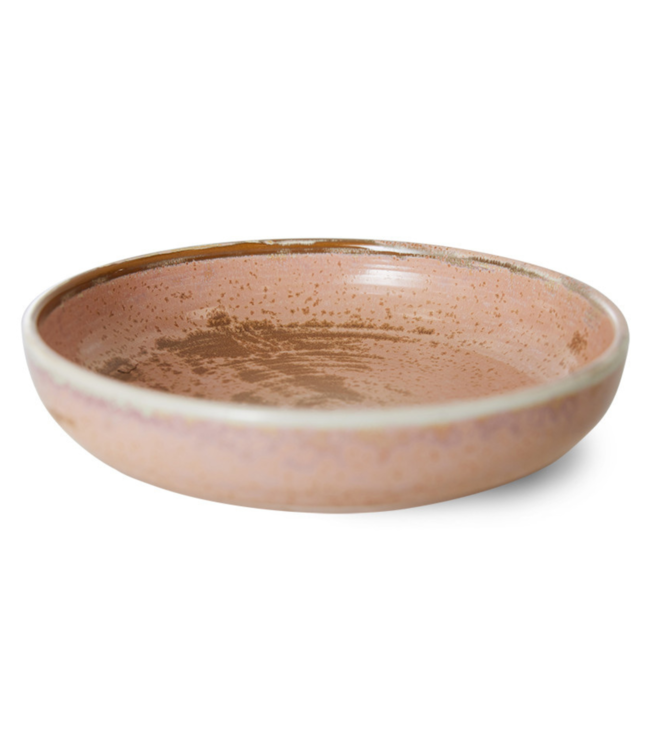 HKLIVING Diep bord L chef ceramics deep plate L rustic pink
