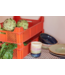 HKLIVING Pastabord chef ceramics pasta plate rustic moss green