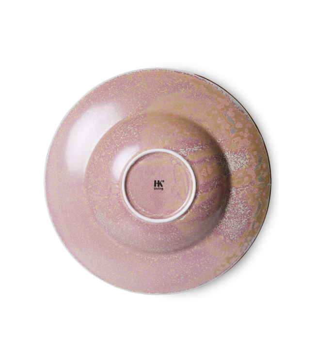 HKLIVING Pastabord chef ceramics pasta plate rustic pink
