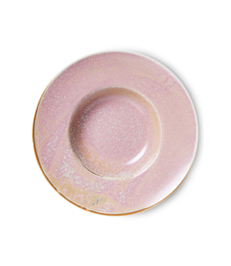 HKLIVING Pastabord chef ceramics pasta plate rustic pink
