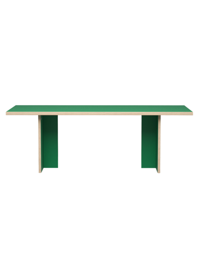 Eettafel dining table green rectangular 220cm