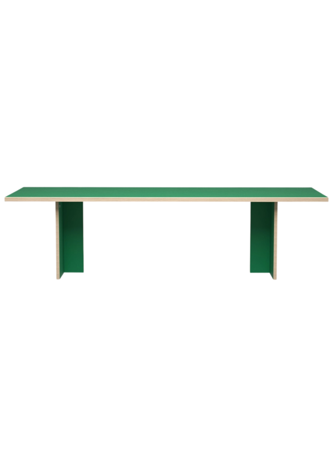 Eettafel dining table green rectangular 280cm