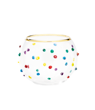 Anna+Nina Waxinehouder Confetti glass tealight essential