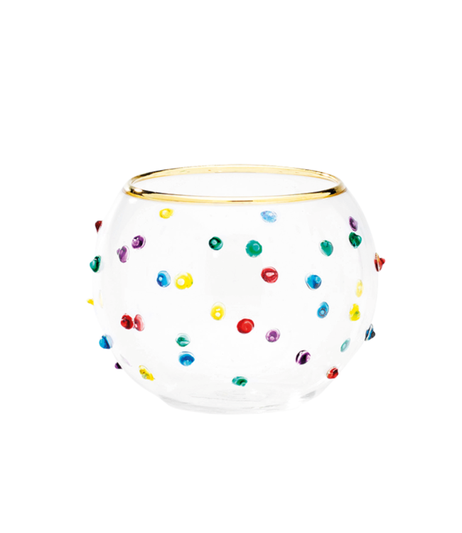 Anna+Nina Waxinehouder Confetti glass tealight essential