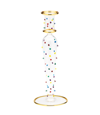 Anna+Nina Kaarsenhouder Confetti glass candle holder essential