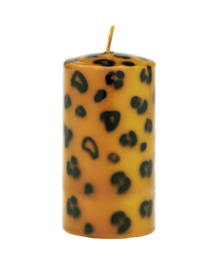 Anna+Nina Stompkaars small leopard print pillar candle essential