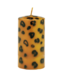 Anna+Nina Stompkaars small leopard print pillar candle essential