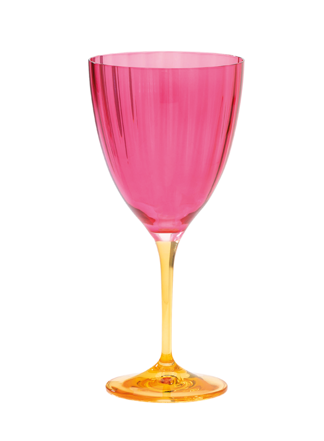 Wijnglas Jazzy pink wine glass