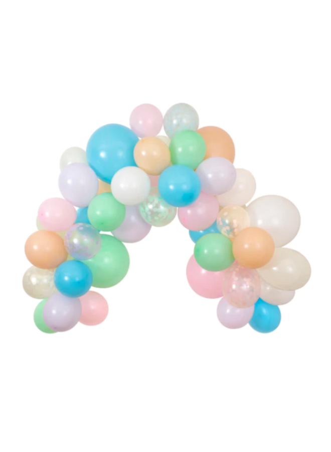 Ballon boog pastel balloon & streamer garland