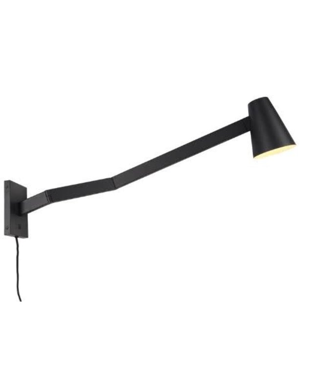 it's about RoMi Wandlamp Biarritz zwart ijzer long arm L