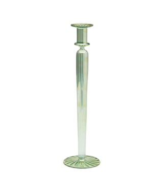 Anna+Nina Kaarsenhouder Athena glass candle holder green