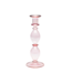 Anna+Nina Kaarsenhouder Olympia glass candle holder pink essential