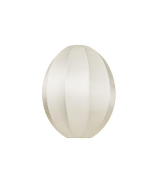Kklup Home Selection Hanglamp Oval off white S 40x35cm + zwarte pendel - 2 delig