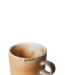 HKLIVING Kop en schotel chef ceramics rustic cream/brown