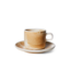 HKLIVING Kop en schotel chef ceramics rustic cream/brown