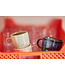 HKLIVING Kop en schotel chef ceramics moss green