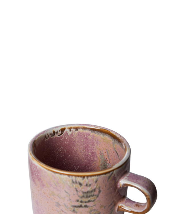 HKLIVING Kop en schotel chef ceramics rustic pink
