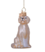 Vondels Ornament glass champagne opal golden retriever