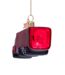 Vondels Ornament glass red truck w/merry christmas