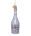 Vondels Ornament glass silver/gold champagne bottle