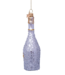 Vondels Ornament glass silver/gold champagne bottle