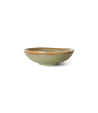 HKliving Kom chef ceramics small dish moss green