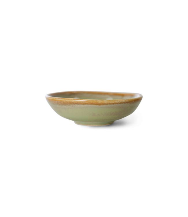 HKliving Kom chef ceramics small dish moss green