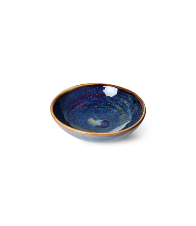 HKLIVING Schaaltje chef ceramics small dish rustic blue