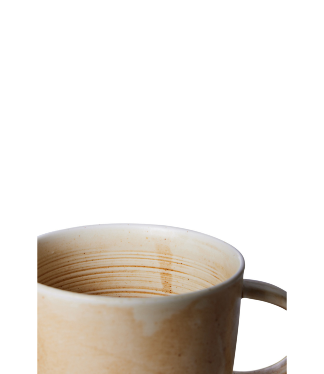 HKLIVING Mok chef ceramics mug rustic cream/brown