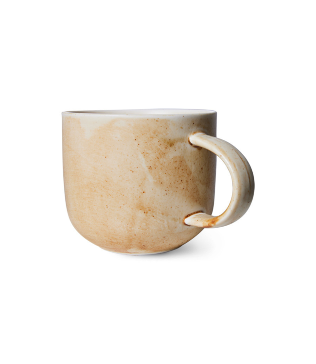 HKLIVING Mok chef ceramics mug rustic cream/brown
