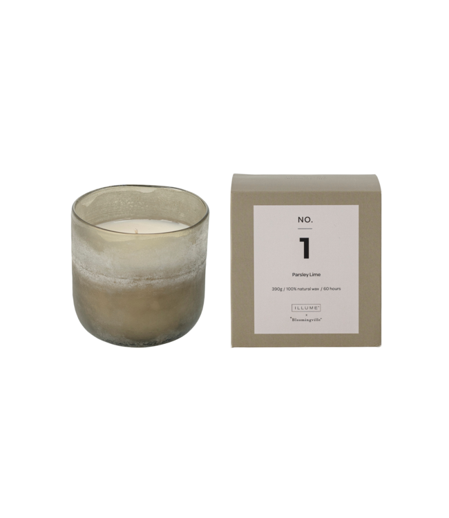 Bloomingville Geurkaars NO. 1 Parsley lime scented candle green