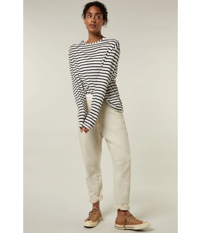 10DAYS Top The longsleeve stripe white, black 10DAYS365