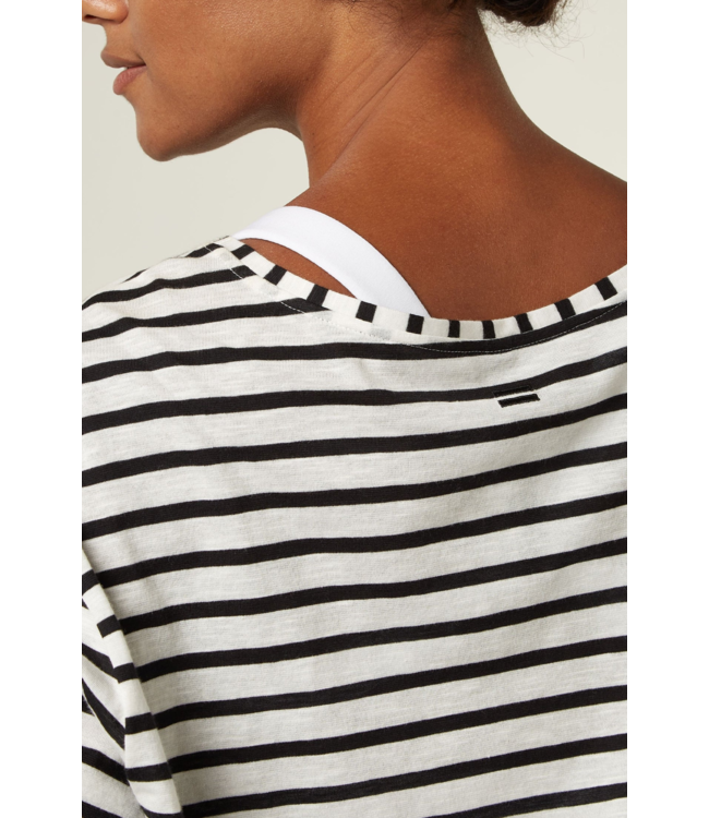 10DAYS Top The longsleeve stripe white, black 10DAYS365
