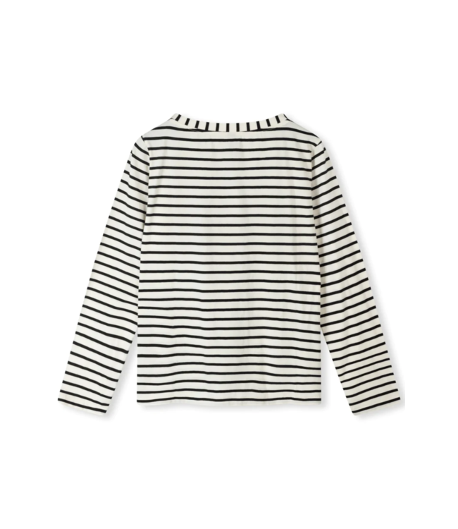 10DAYS Top The longsleeve stripe white, black 10DAYS365